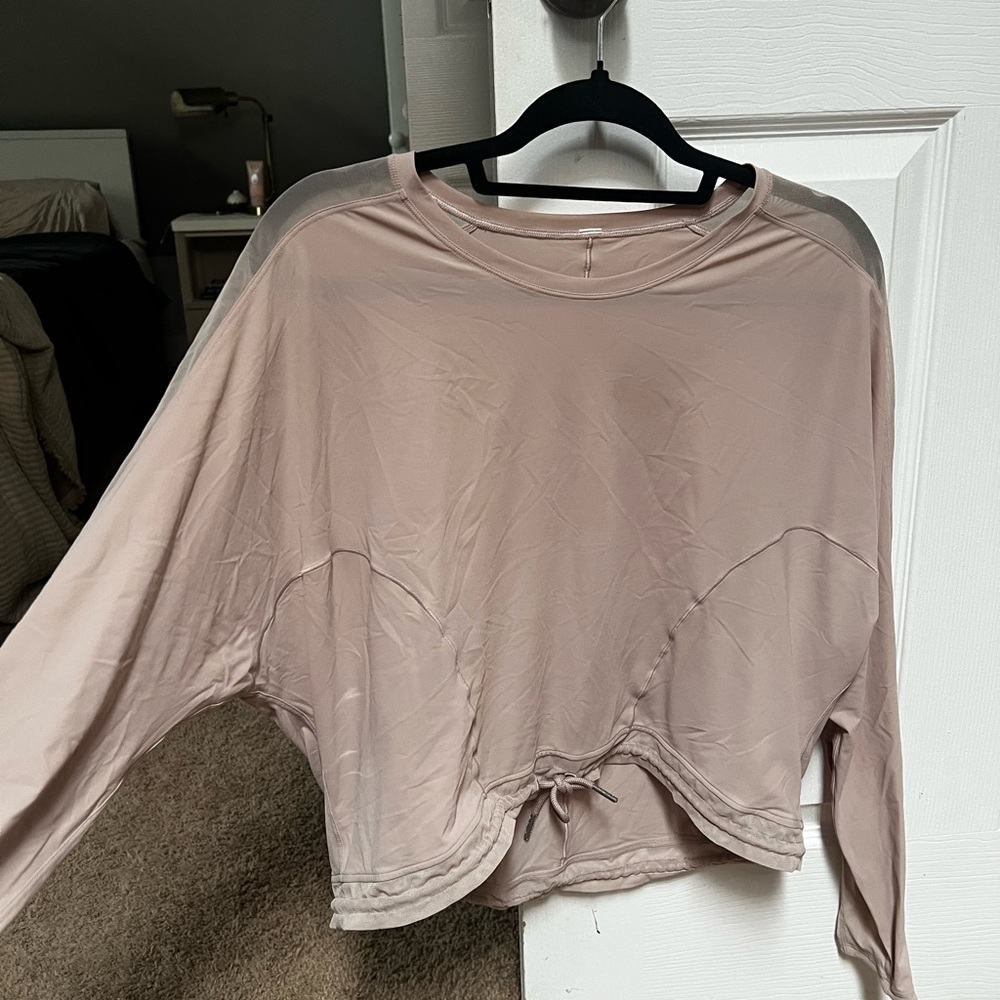 Lululemon Women's Beige Long Sleeve Athletic Top